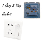 Luxury Wall Switch European Socket  Lvory White Brief Art Weave Light Switch AC 110~250V  16A 86mm*86mm
