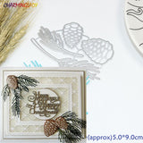 METAL CUTTING DIES 4pc Christmas pine cones Scrapbook card PAPER CRAFT made embossing stencils punch