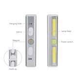 Magnetic Ultra Bright Mini COB LED Wall Light Switch LED Night Light Battery Operated Lamp Wireless For Garage Closet Bedroom