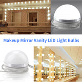 Makeup Vanity LED Light 12V 6 10 14 Bulbs Kit for Dressing Table Hollywood Mirror Wall Lamp Bulb Chain Stepless Dimmable 85-265V