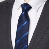 Men Tie Business 8CM Striped Necktie Mens Wedding Parties Dress Jacquard Ties  bowtie Cravats Accessories gravatas para homens