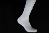 Men's Sensitive Diabetic Crew Socks Comb Cotton With Seamless Toe, No Elastic ,5 Pairs Size 10-13