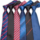 Men's tie Formal business vestidos wedding Classic  stripe grid 8cm corbatas fashion shirt dress accessories