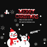 Merry Christmas Removable DIY Wall Stickers Shop Window Stickers Noel Christmas Decorations for Home Natal New Year Decoration