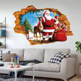Merry Christmas Removable DIY Wall Stickers Shop Window Stickers Noel Christmas Decorations for Home Natal New Year Decoration