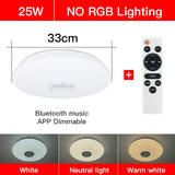 Modern LED ceiling Lights RGB Dimmable 25W 36W 52W APP Remote control Bluetooth Music light foyer bedroom Smart ceiling lamp