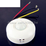 Motion Sensor Lamp Infrared IR Ceiling Wall Automatic Light Control Switch White S08 Drop ship