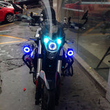 Motorcycle Headlight 3000LM 125W 12V Upper Low Beam Flash U7 LED Driving Moto Fog Spot Head Light Motorbike Auxiliary Lamp DRL