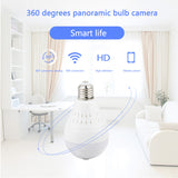 N_eye Bulb Camera HD 1080P 360 Degree Panoramic Professional IP Camera Home Indoor Security Led Light Wifi CCTV Camera P2