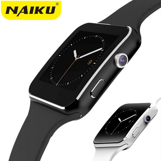 NAIKU Bluetooth Smart Watch X6 Sport Passometer Smartwatch with Camera Support SIM Card Whatsapp Facebook for Android Phone