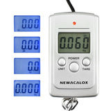 NEWACALOX 40kg x 10g Mini Digital Scale for Fishing Luggage Travel Weighting Steelyard Hanging Electronic Hook Scale