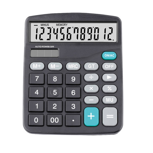 NOYOKERE Pro Solar Calculator Calculate Commercial Tool Battery or Solar 2in1 Powered 12 Digit Electronic Calculator and Button
