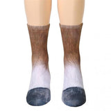 New Arrival Novel Style Adult Unisex Animal Paw Crew Socks Sublimated Print Men &amp; Women Socks Elastic Breathable Sock Sokken Sox