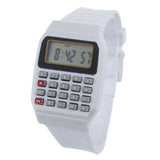 New Arrive Unsex Silicone Multi-Purpose Date Time Electronic Wrist Calculator Watch for women men gift 1pcs