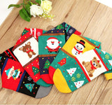 New Cotton Socks Christmas Winter Women Warm Soft Cute Cartoon Socks Santa Claus Elk Snowman Party Accessories