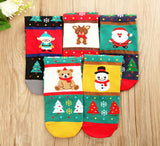 New Cotton Socks Christmas Winter Women Warm Soft Cute Cartoon Socks Santa Claus Elk Snowman Party Accessories