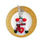New Year Merry Christmas Knife Fork Cutlery Set Skirt Pants Navidad Natal Christmas Decorations for Home Xmas