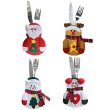New Year Merry Christmas Knife Fork Cutlery Set Skirt Pants Navidad Natal Christmas Decorations for Home Xmas