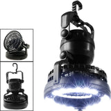Portable LED Camping Lantern with Ceiling Fan 2-In-1 Combo 18 Super Bright LED Light CLH@8