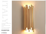 Post-Modern Design brubeck Wall Scone Lamp for Hotel/Bar/Cafe Fashion Home Decoration Lighting Gold Aluminum Tube