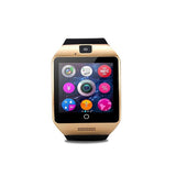 Q18 Bluetooth Smart Watch Smartwatch Call Relogio 2G GSM SIM TF Card Camera for iOS Android Phone Pedometer facebook PK DZ09 Y1