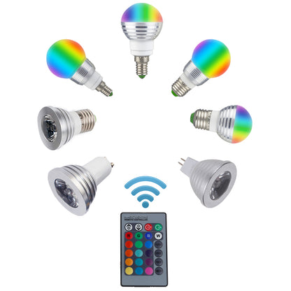 RGB Colour Changing E27 E14 GU10 MR16 RGB LED Bulb LED Lamp Light Spot Bulb IR Remote Control Home living Room Party Decoration