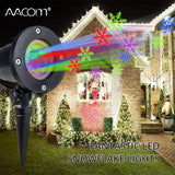 RGBW LED Christmas Lawn Lamp IP65 Waterproof LED Stage Light Xmas Outdoor Wall Garden Spotlight Projector Party Landscape Decor