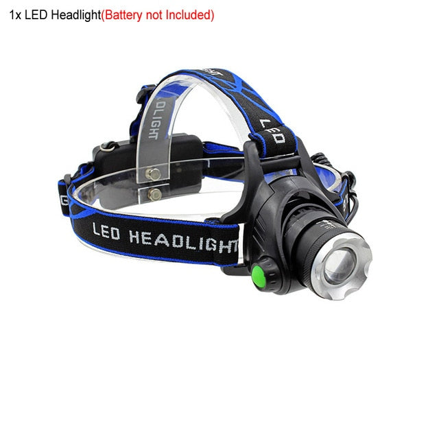 RU 5000LM Cree XML-L2 XM-L T6 Led Headlamp Zoomable Headlight Waterproof Head Torch flashlight Head lamp Fishing Hunting Light