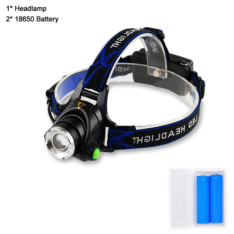 RU 5000LM Cree XML-L2 XM-L T6 Led Headlamp Zoomable Headlight Waterproof Head Torch flashlight Head lamp Fishing Hunting Light