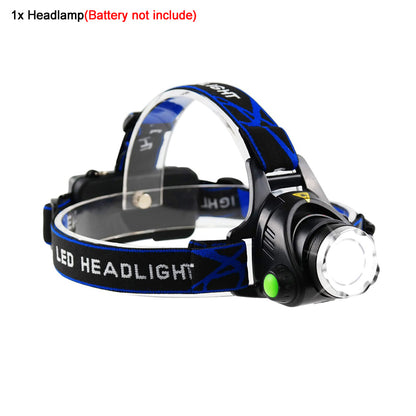 RU 5000LM Cree XML-L2 XM-L T6 Led Headlamp Zoomable Headlight Waterproof Head Torch flashlight Head lamp Fishing Hunting Light