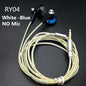 RY04 original in-ear Earphone metal  15mm music  quality sound HIFI Earphone (IE800 style cable) 3.5mm stereo earbud headphones