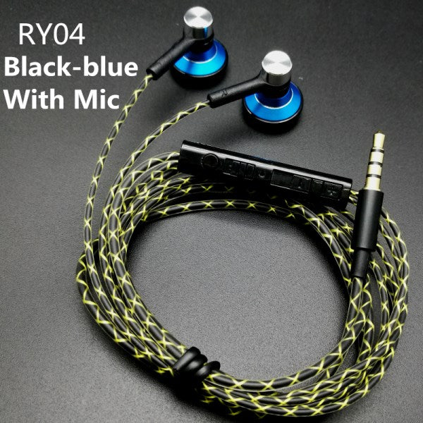 RY04 original in-ear Earphone metal  15mm music  quality sound HIFI Earphone (IE800 style cable) 3.5mm stereo earbud headphones