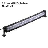 Real Power 5D 22 32 42 52 inch Curved LED Light Bar 12V 24V Combo Beam for Offroad Boat Car Truck ATV SUV 4WD 4x4 Work LED Lamp