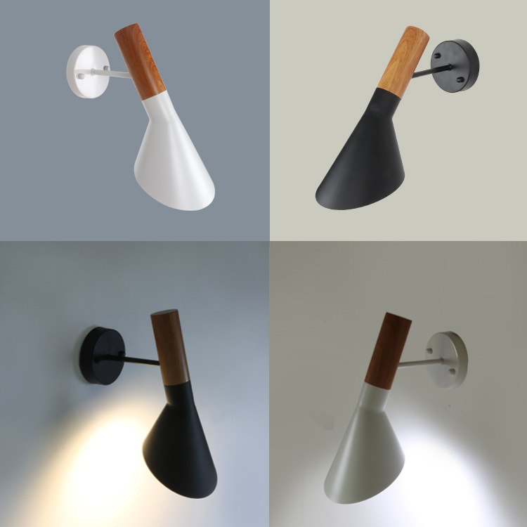 Replica Modern Louis Poulsen Arne Jacobsen Black Iron Wall lights Modern Creative AJ Home Deco Bedroom Bedside Wall Sconce Lamp