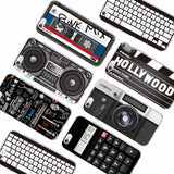 Retro Camera Cassette Tapes Calculator Keyboard Soft Phone Case Fundas For iPhone 6 6Plus 6S 7 7Plus 5 5S 8 8Plus X SAMSUNG S8 1