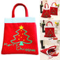 Reusable Christmas Bags Gift New Year Gifts Bags Christmas Tree Pattern Santa Claus Candy Bag Handbag Christmas Decoration