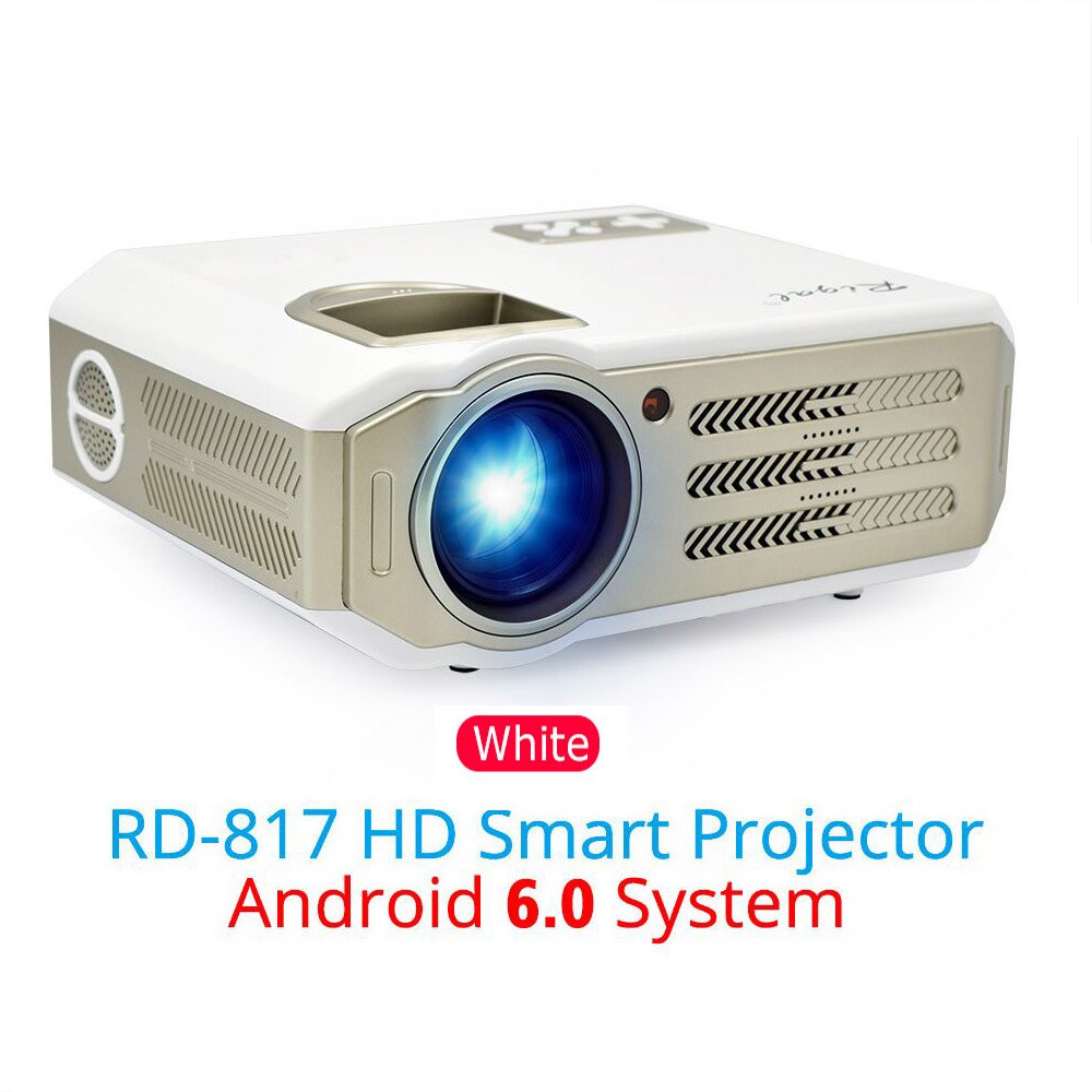 Rigal RD817 LED Android Projector 3500 Lumens Smart WIFI Projector Video HDMI USB Full HD 1080P Projetor TV Home Theater Beamer