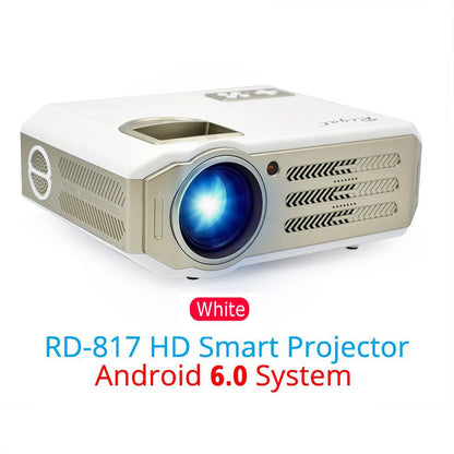 Rigal RD817 LED Android Projector 3500 Lumens Smart WIFI Projector Video HDMI USB Full HD 1080P Projetor TV Home Theater Beamer