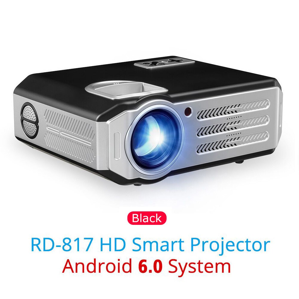 Rigal RD817 LED Android Projector 3500 Lumens Smart WIFI Projector Video HDMI USB Full HD 1080P Projetor TV Home Theater Beamer