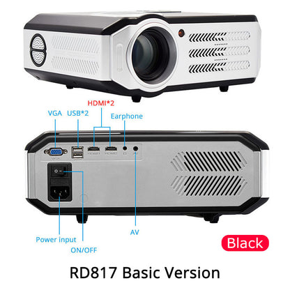 Rigal RD817 LED Android Projector 3500 Lumens Smart WIFI Projector Video HDMI USB Full HD 1080P Projetor TV Home Theater Beamer
