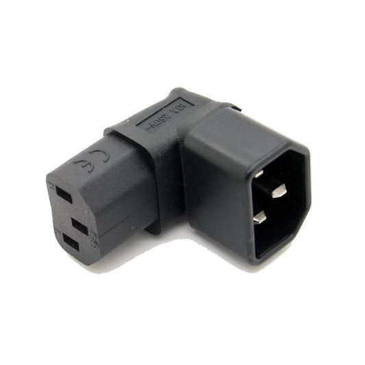 Right Angled IEC Adapter UP Angled IEC 320 C14 to C13 Adapter for lcd wall mount TV #WPT604