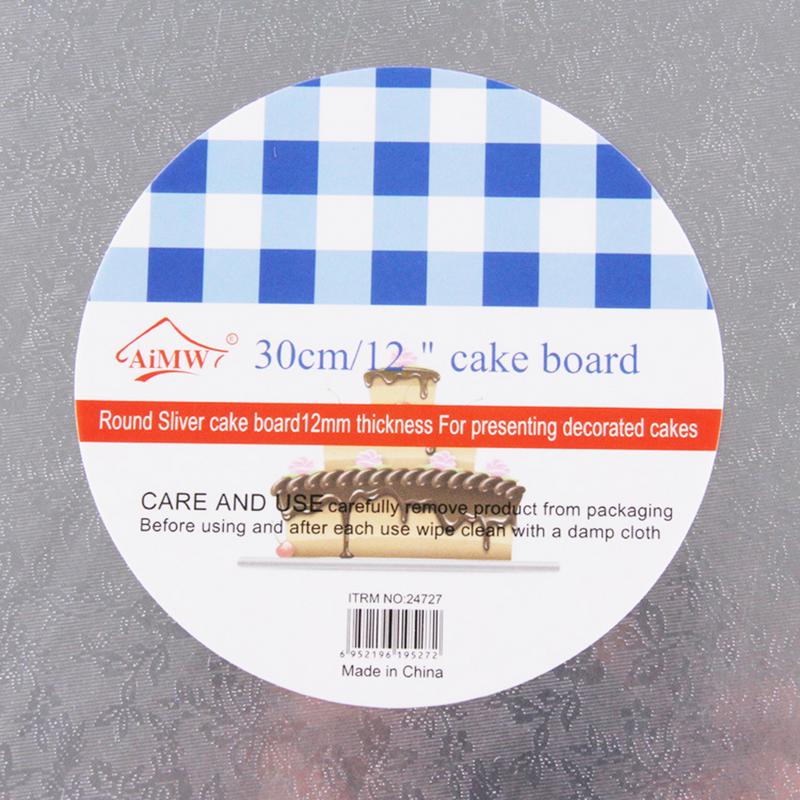 Round Cake Display Board Stand Holder Strong Base Wedding Birthday Party Events Home Bakery Cake Baking Tools Bakeware