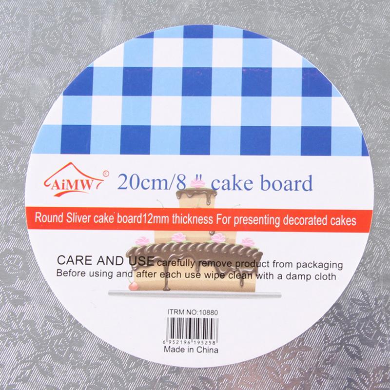 Round Cake Display Board Stand Holder Strong Base Wedding Birthday Party Events Home Bakery Cake Baking Tools Bakeware