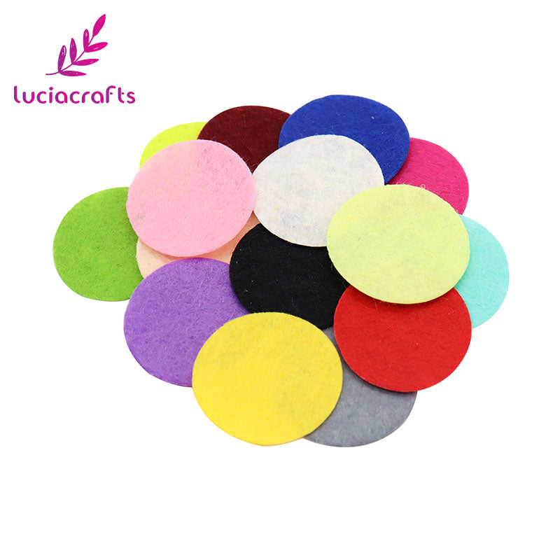 Round Felt fabric pads accessory patches circle felt pads, fabric flower accessories D14010403