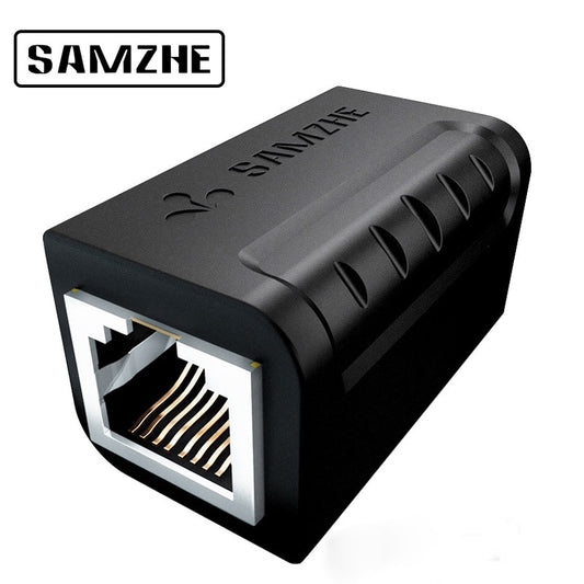 SAMZHE Ethernet Cable Adapter 8P8C RJ45 Lan Cable Extension Connector for Internet Connection Female to Female