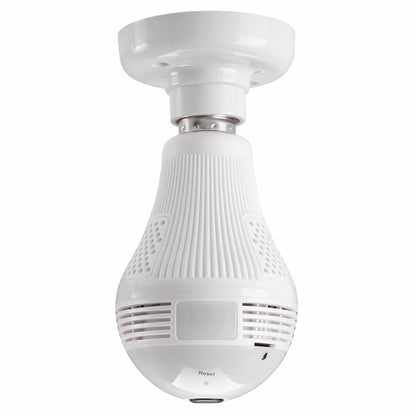 SANNCE 360 degree 960P Wireless IP Camera Bulb Light FishEye Smart Wireless CCTV Camera 1.3MP Panoramic Security WiFi Camera