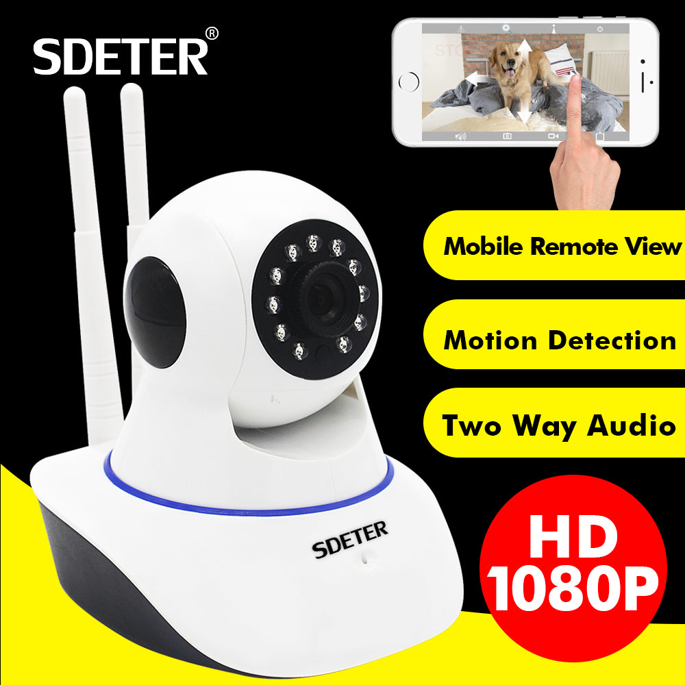 SDETER 1080P 720P CCTV Camera HD IP Camera WI-FI Wireless Home Security Camera Plug And Play PTZ P2P Night Version Indoor Camera