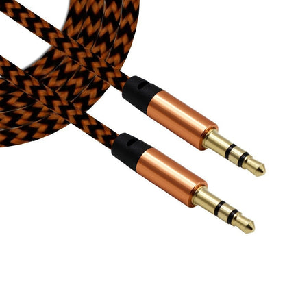 SIANCS Nylon Kabel Audio Cable 3.5mm Jack Male to Male Aux Cable Gold Plug Aux Cord For iPhone 5 6 Xiaomi Samsung Stereo Speaker