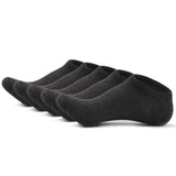 SKCOSOCKS Men Cotton Ankle Socks Men's Business Casual Solid Black White Short Socks Male 5 Pairs/lot for Spring Summer 2018