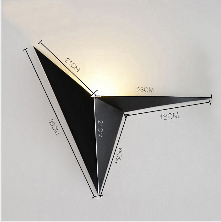 SOLLED Creative Modern LED Wall Lamp Indoor Triangle Light Simple Bedroom Sanctum Aisle Stair Lighting jk35